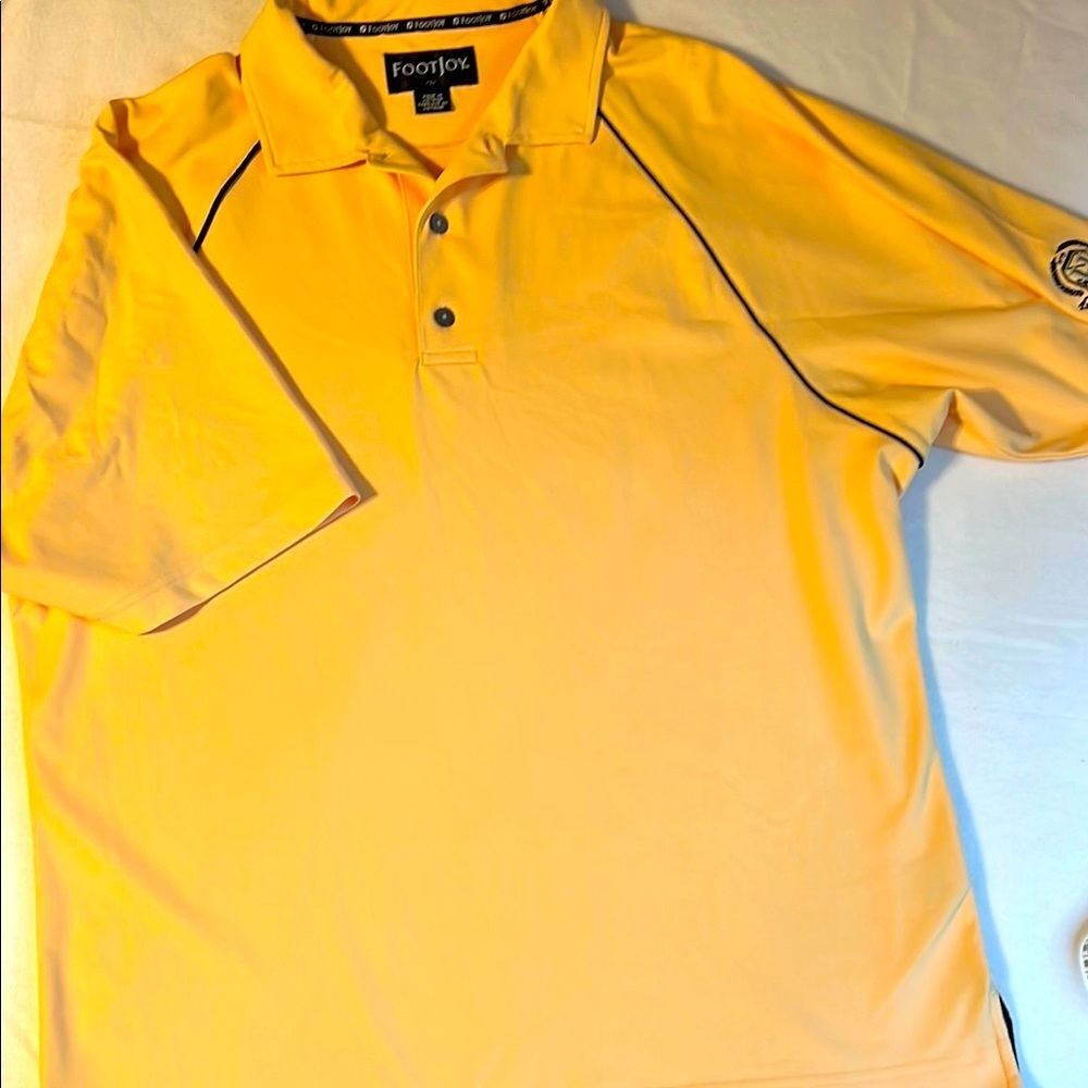 FootJoy Yellow Performance Polo Shirt